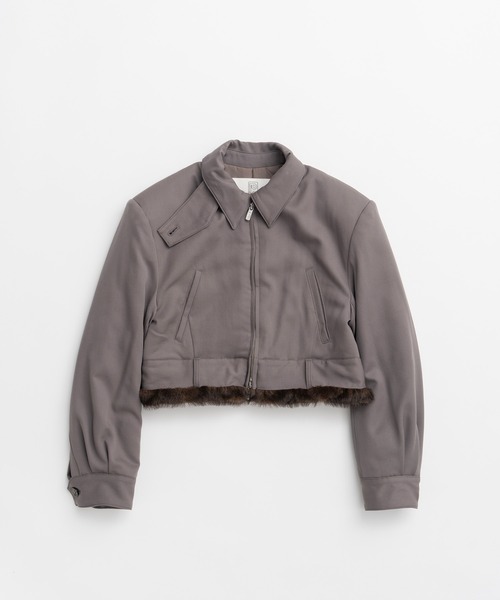 PRANK PROJECT(プランクプロジェクト)の「【2026Autumn Pre-Order】ファーライニングブルゾン / Fur Lining Blouson(ブルゾン・レディース・グレー/ネイビー・FREE)」の14枚目の写真