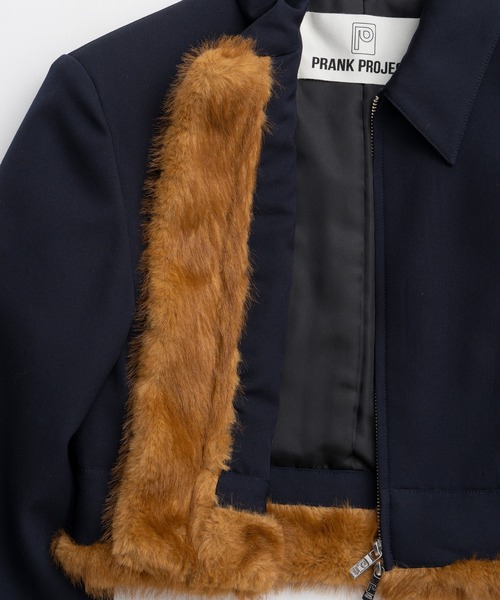 PRANK PROJECT(プランクプロジェクト)の「【2026Autumn Pre-Order】ファーライニングブルゾン / Fur Lining Blouson(ブルゾン・レディース・グレー/ネイビー・FREE)」の20枚目の写真