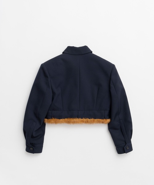 PRANK PROJECT(プランクプロジェクト)の「【2026Autumn Pre-Order】ファーライニングブルゾン / Fur Lining Blouson(ブルゾン・レディース・グレー/ネイビー・FREE)」の16枚目の写真