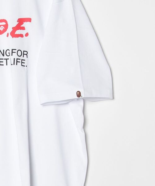 A BATHING APE(アベイシングエイプ)の「BAPE MOTTO LOGO RELAXED FIT TEE(Tシャツ/カットソー・メンズ・ブラック/ホワイト・XX-LARGE/X-LARGE/LARGE/MEDIUM/SMALL)」の8枚目の写真