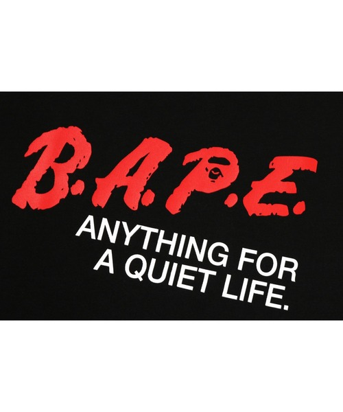 A BATHING APE(アベイシングエイプ)の「BAPE MOTTO LOGO RELAXED FIT TEE(Tシャツ/カットソー・メンズ・ブラック/ホワイト・XX-LARGE/X-LARGE/LARGE/MEDIUM/SMALL)」の5枚目の写真