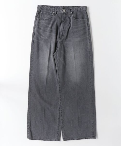 K.T KIYOKO TAKASE(キヨコタカセ)の「〔 TALLサイズ 〕 10.5オンスセンタープレス ワイドデニムパンツ(デニムパンツ・レディース・グレー・15号/13号)」の1枚目の写真