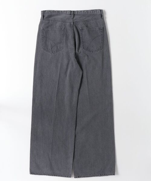 K.T KIYOKO TAKASE(キヨコタカセ)の「〔 TALLサイズ 〕 10.5オンスセンタープレス ワイドデニムパンツ(デニムパンツ・レディース・グレー・15号/13号)」の2枚目の写真