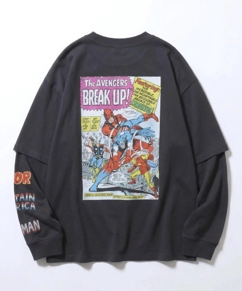 MARVEL(マーベル)の「2026AW MARVEL/マーベル DC/ディーシー スパイダーマン/キャプテン・アメリカ/バットマン/スーパーマン オーバーサイズ 袖プリント フェイクレイヤード長袖Tシャツ ロンT メンズ レディース(Tシャツ/カットソー・メンズ・ホワイト系その他3/ブラック系その他2/ホワイト系その他/アイボリー/スミクロ/ブラック系その他/ホワイト系その他2/ブラック系その他3・L/M/LL)」の6枚目の写真