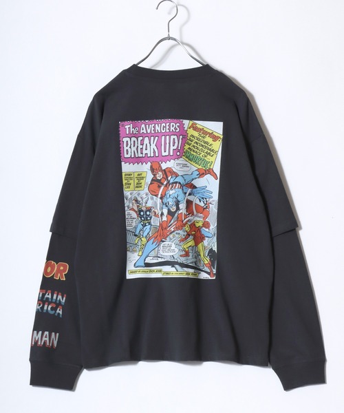MARVEL(マーベル)の「2026AW MARVEL/マーベル DC/ディーシー スパイダーマン/キャプテン・アメリカ/バットマン/スーパーマン オーバーサイズ 袖プリント フェイクレイヤード長袖Tシャツ ロンT メンズ レディース(Tシャツ/カットソー・メンズ・ホワイト系その他3/ブラック系その他2/ホワイト系その他/アイボリー/スミクロ/ブラック系その他/ホワイト系その他2/ブラック系その他3・L/M/LL)」の12枚目の写真