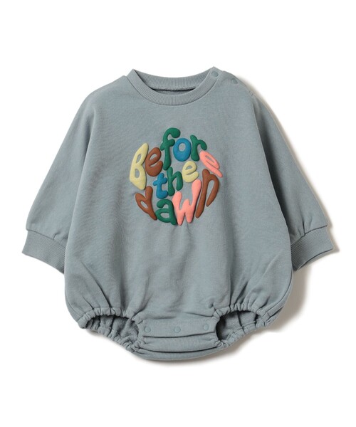 BEAMS mini（ビームスミニ）の「【WEB限定】ベビー スウェット ロンパース 2026FW（70～75cm）（ロンパース・キッズ・ホワイト系その他3/サックスブルー・ONE SIZE）」の2枚目の写真