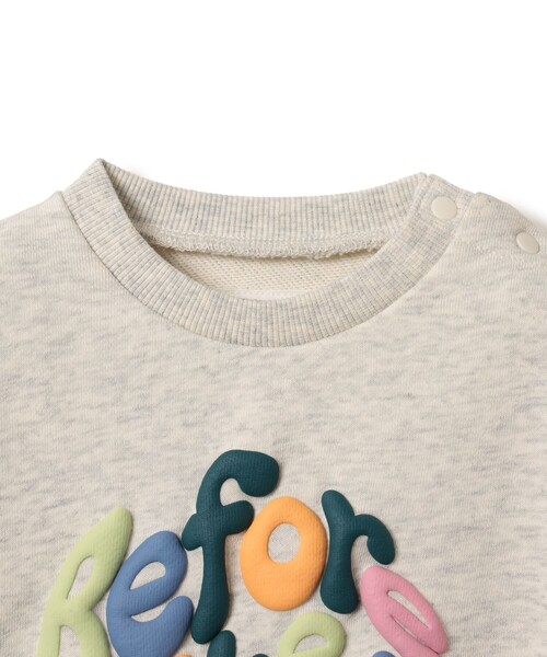 BEAMS mini（ビームスミニ）の「【WEB限定】ベビー スウェット ロンパース 2026FW（70～75cm）（ロンパース・キッズ・ホワイト系その他3/サックスブルー・ONE SIZE）」の6枚目の写真