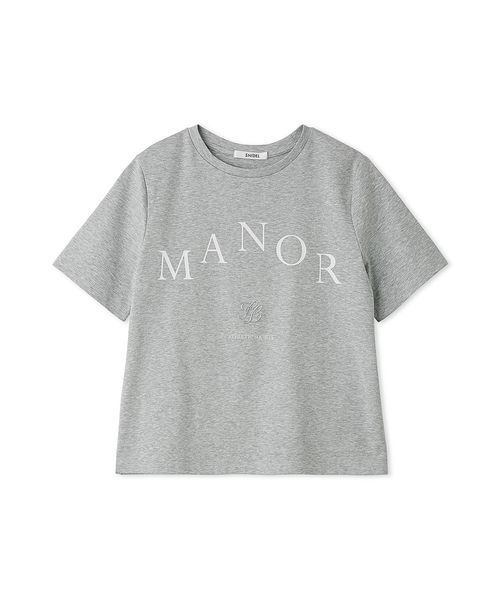 SNIDEL(スナイデル)の「ロゴプリントTシャツ(Tシャツ/カットソー・レディース・ホワイト/グレー/ベージュ/グリーン・F)」の3枚目の写真