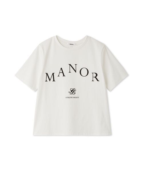 SNIDEL(スナイデル)の「ロゴプリントTシャツ(Tシャツ/カットソー・レディース・ホワイト/グレー/ベージュ/グリーン・F)」の2枚目の写真