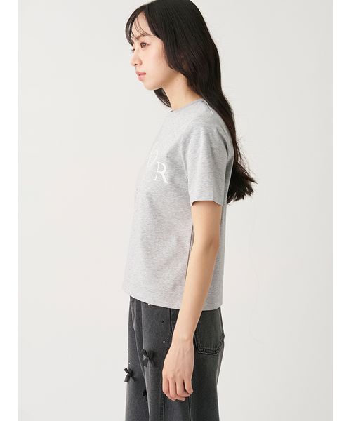 SNIDEL(スナイデル)の「ロゴプリントTシャツ(Tシャツ/カットソー・レディース・ホワイト/グレー/ベージュ/グリーン・F)」の8枚目の写真