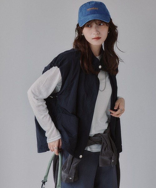 210nouve(トゥージュヌーブ)の「クルーネック シアートップス(Tシャツ/カットソー・レディース・サックスブルー/ピンク/ブラウン/ホワイト/ライトグレー/ブラック・FREE)」の12枚目の写真