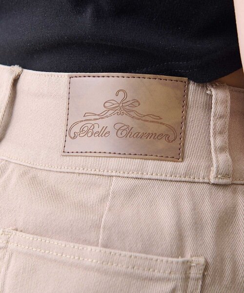 Belle Charme(ベルシャルム)の「【Belle Charme】 Side Lace-up Flare Denim(デニムパンツ・レディース・ベージュ/グレー・SMALL/LARGE/MEDIUM)」の10枚目の写真