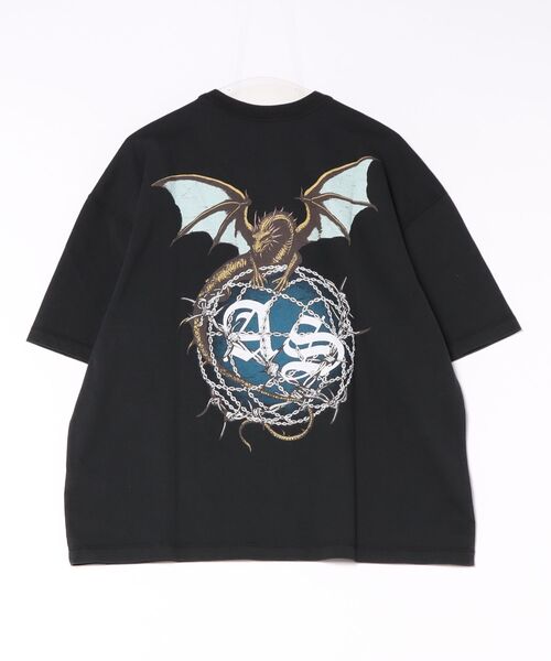 ALLSAINTS(オールセインツ)の「WYVERN SHORT SLEEVE GRAPHIC T-SHIRT | WYVERN 半袖 グラフィック Tシャツ(Tシャツ/カットソー・メンズ・ブラック・XS/M)」の8枚目の写真