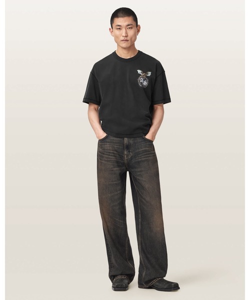 ALLSAINTS(オールセインツ)の「WYVERN SHORT SLEEVE GRAPHIC T-SHIRT | WYVERN 半袖 グラフィック Tシャツ(Tシャツ/カットソー・メンズ・ブラック・XS/M)」の4枚目の写真