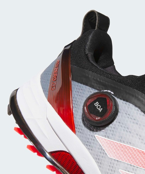 adidas(アディダス)の「アディゼロ ZG 25 ボア【adidas Golf/アディダスゴルフ】(スニーカー・メンズ・ホワイト×レッド・24.5cm/25.0cm/25.5cm/29.0cm/29.5cm/30.0cm/30.5cm/26.0cm/26.5cm/27.0cm/27.5cm/28.0cm/28.5cm)」の7枚目の写真