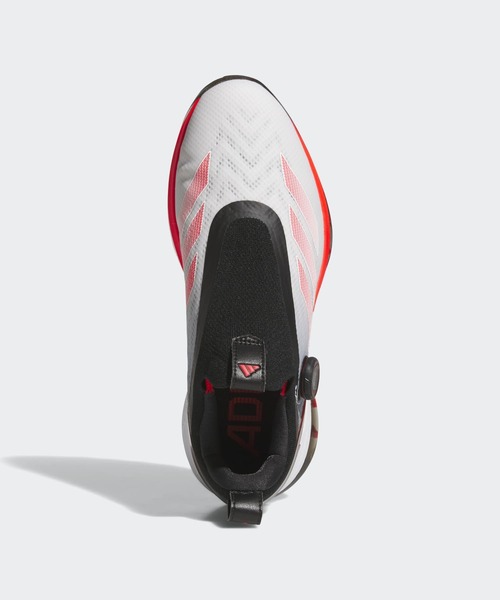 adidas(アディダス)の「アディゼロ ZG 25 ボア【adidas Golf/アディダスゴルフ】(スニーカー・メンズ・ホワイト×レッド・24.5cm/25.0cm/25.5cm/29.0cm/29.5cm/30.0cm/30.5cm/26.0cm/26.5cm/27.0cm/27.5cm/28.0cm/28.5cm)」の2枚目の写真