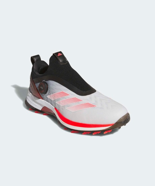 adidas(アディダス)の「アディゼロ ZG 25 ボア【adidas Golf/アディダスゴルフ】(スニーカー・メンズ・ホワイト×レッド・24.5cm/25.0cm/25.5cm/29.0cm/29.5cm/30.0cm/30.5cm/26.0cm/26.5cm/27.0cm/27.5cm/28.0cm/28.5cm)」の4枚目の写真