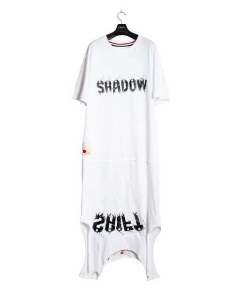 SEVESKIG(セヴシグ)の「seveskig/セブシグ/SHIFT LAYERED TEE(Tシャツ/カットソー・メンズ・ブラック/ホワイト・XL/L/M)」の4枚目の写真