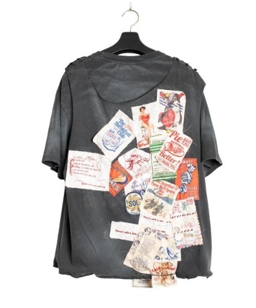 SEVESKIG(セヴシグ)の「seveskig/セブシグ/SHIFT LAYERED TEE(Tシャツ/カットソー・メンズ・ブラック/ホワイト・XL/L/M)」の5枚目の写真