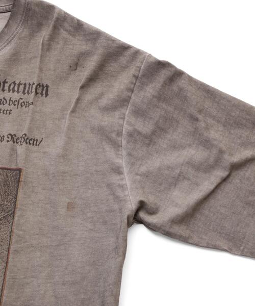 DANKE SCHON(ダンケシェーン)の「DankeSchon/ダンケシェーン/SPRAYBURN L/S TEE BIBLE(Tシャツ/カットソー・メンズ・ホワイト系2/ベージュ・L/M)」の9枚目の写真