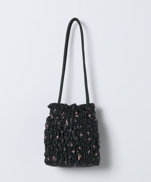 JEANASIS（ジーナシス）の「ハナガラシャーリングキンチャクBAG/1063760（ショルダーバッグ・レディース・ブラック系その他/ホワイト系その他・FREE）」の8枚目の写真