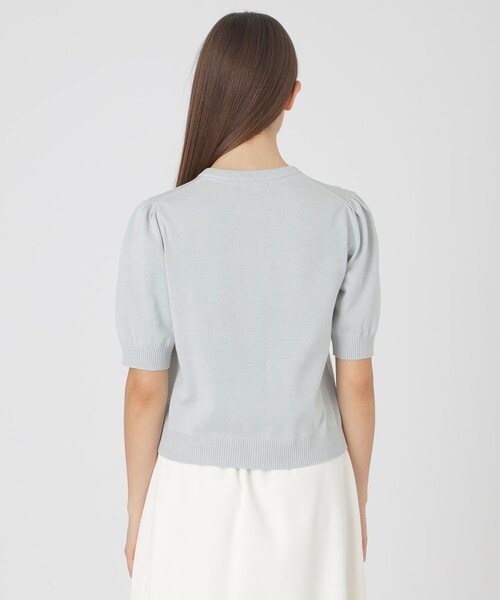 BLUE LABEL CRESTBRIDGE(ブルーレーベルクレストブリッジ)の「アーガイルニットカーディガン(カーディガン/ボレロ・レディース・ブラック/グレー系その他/オフホワイト・38)」の15枚目の写真