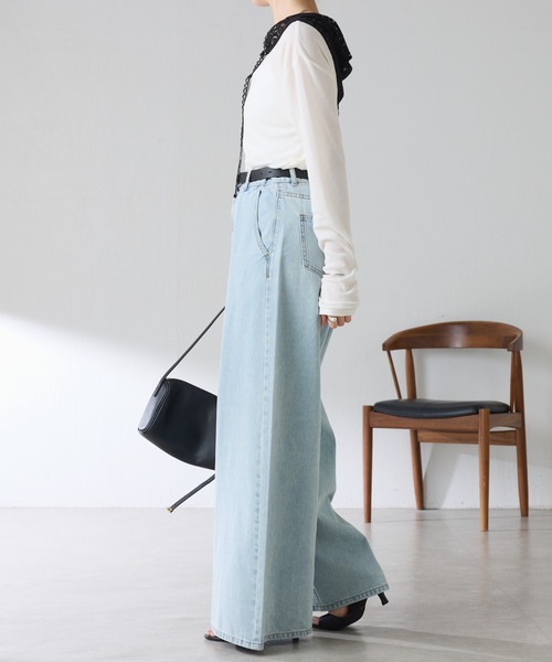 COLLAGE GALLARDAGALANTE(コラージュガリャルダガランテ)の「【芋生悠×Q.anosコラボ】スリングセットカットソー(Tシャツ/カットソー・レディース・ブラック/ホワイト/イエロー・FREE)」の11枚目の写真