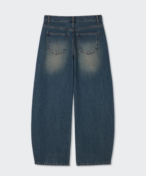 MUSINSA STANDARD WOMAN（ムシンサスタンダードウーマン）の「ウィメンズエッセンシャルカーブデニムパンツ[ラスティブルー]（デニムパンツ・レディース・その他・30/24/25/26/27/28/29）」の4枚目の写真