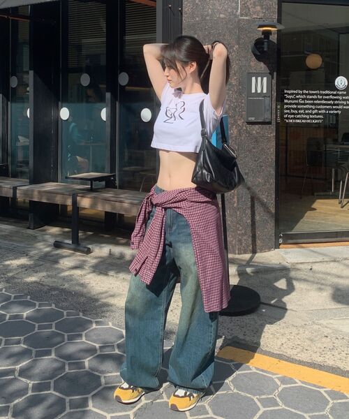 MUSINSA STANDARD WOMAN（ムシンサスタンダードウーマン）の「ウィメンズエッセンシャルカーブデニムパンツ[ラスティブルー]（デニムパンツ・レディース・その他・30/24/25/26/27/28/29）」の18枚目の写真