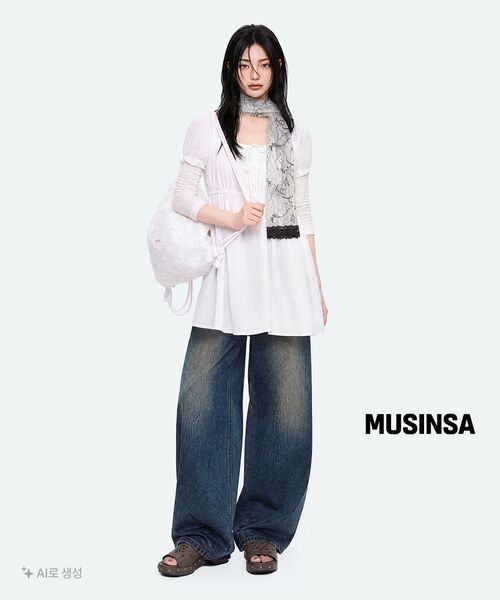 MUSINSA STANDARD WOMAN（ムシンサスタンダードウーマン）の「ウィメンズエッセンシャルカーブデニムパンツ[ラスティブルー]（デニムパンツ・レディース・その他・30/24/25/26/27/28/29）」の19枚目の写真
