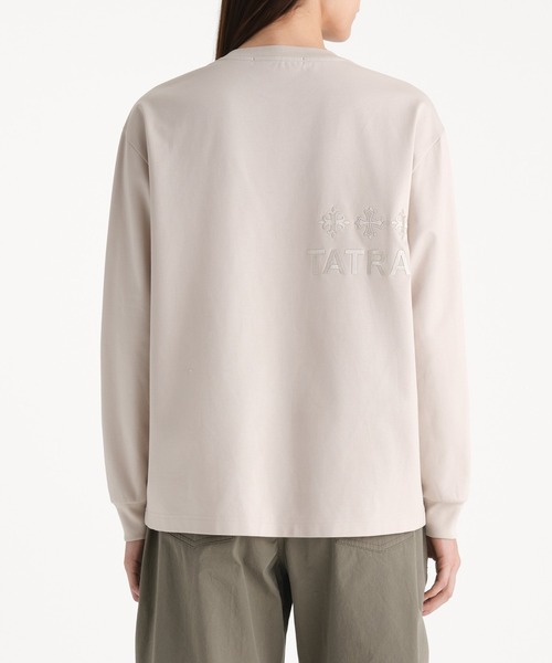 TATRAS(タトラス)の「TATRAS(タトラス) GABA ギャバ(Tシャツ/カットソー・レディース・ホワイト/ライトベージュ/ブラック・2/1)」の5枚目の写真
