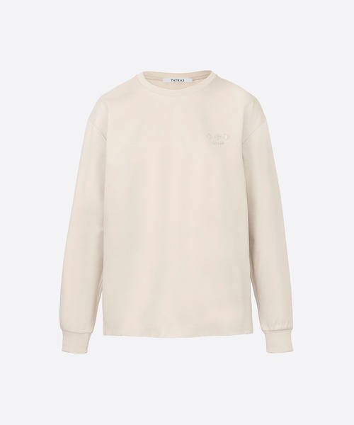 TATRAS(タトラス)の「TATRAS(タトラス) GABA ギャバ(Tシャツ/カットソー・レディース・ホワイト/ライトベージュ/ブラック・2/1)」の8枚目の写真