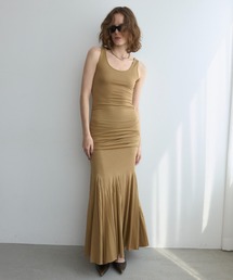 DRAPE CUTSEW DRESS/ドレープカットソードレス
