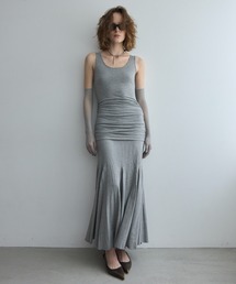DRAPE CUTSEW DRESS/ドレープカットソードレス
