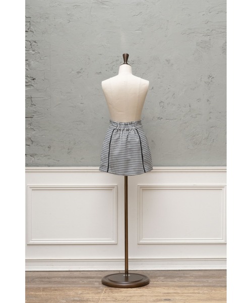 MISTREASS（ミストレアス）の「Gingham Check Ribbon Mini Skirt（スカート・レディース・ブラック・FREE）」の7枚目の写真