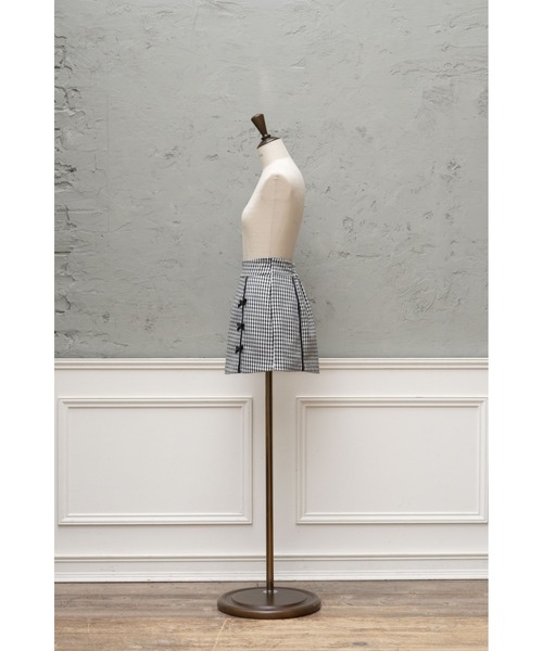 MISTREASS（ミストレアス）の「Gingham Check Ribbon Mini Skirt（スカート・レディース・ブラック・FREE）」の8枚目の写真