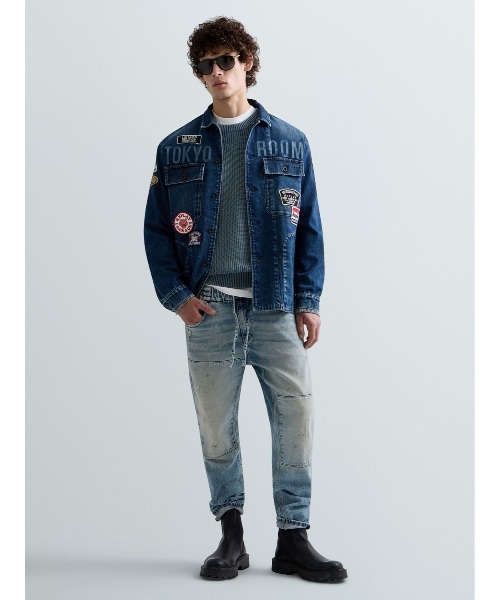 REPLAY(リプレイ)の「リラックステーパードLANNY USEDデニム(デニムパンツ・メンズ・ライトブルー・W28xL30/W29xL30/W31xL30/W33xL30/W34xL30)」の6枚目の写真