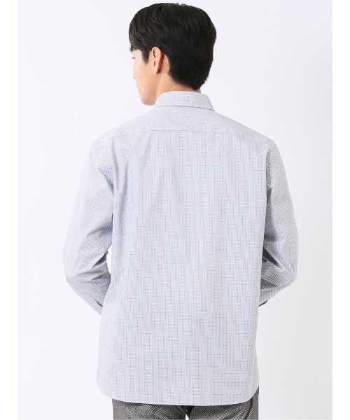 TAKA-Q(タカキュー)の「シャツ 長袖 メンズ ストレッチ 綿混 ブロード ワイドカラー プリント 総柄 小紋(シャツ/ブラウス・メンズ・グリーン系その他・X-LARGE/MEDIUM/LARGE)」の11枚目の写真