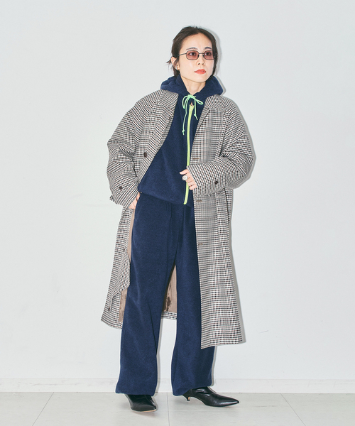 CITYSHOP(シティーショップ)の「GINGHAM CHECK コート(その他アウター・レディース・ブラウン系その他・38/36)」の4枚目の写真