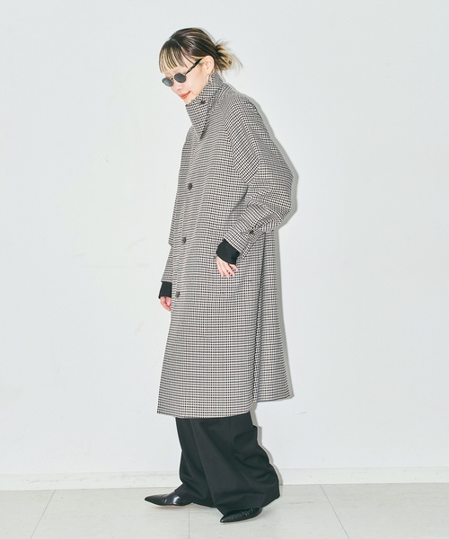 CITYSHOP(シティーショップ)の「GINGHAM CHECK コート(その他アウター・レディース・ブラウン系その他・38/36)」の8枚目の写真
