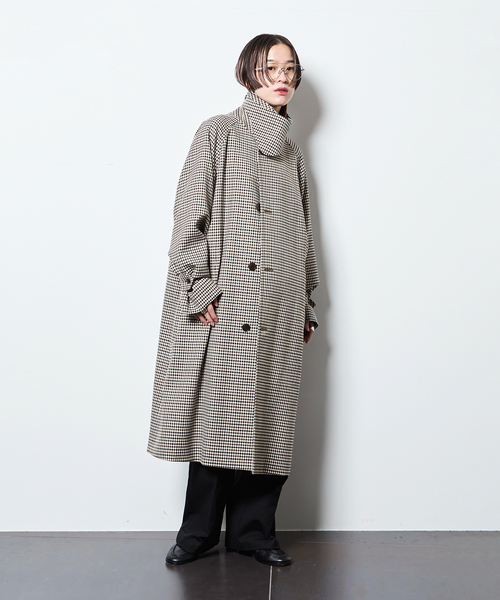 CITYSHOP(シティーショップ)の「GINGHAM CHECK コート(その他アウター・レディース・ブラウン系その他・38/36)」の9枚目の写真