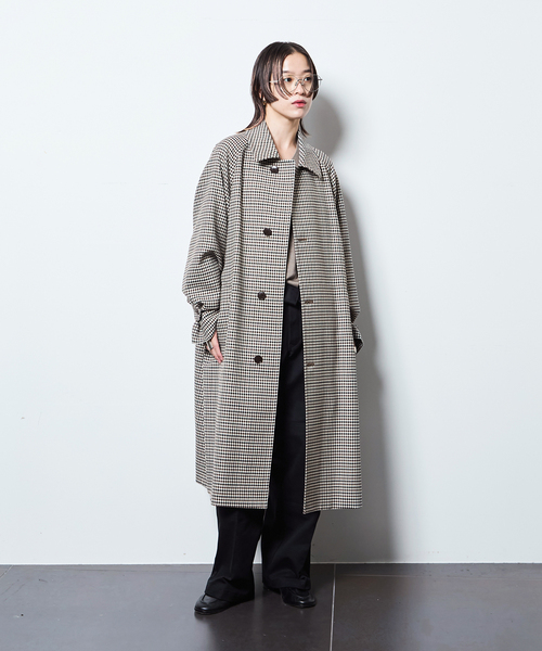 CITYSHOP(シティーショップ)の「GINGHAM CHECK コート(その他アウター・レディース・ブラウン系その他・38/36)」の10枚目の写真