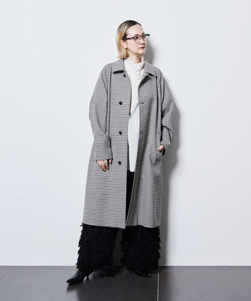 CITYSHOP(シティーショップ)の「GINGHAM CHECK コート(その他アウター・レディース・ブラウン系その他・38/36)」の12枚目の写真