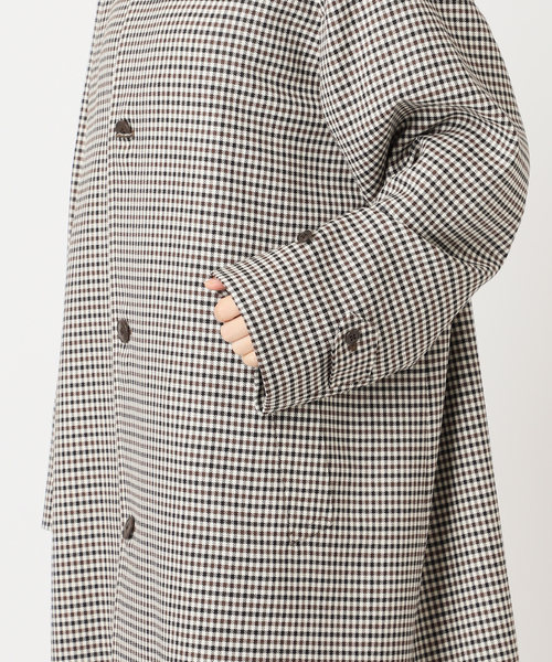 CITYSHOP(シティーショップ)の「GINGHAM CHECK コート(その他アウター・レディース・ブラウン系その他・38/36)」の18枚目の写真