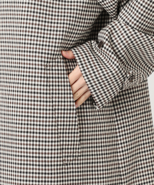 CITYSHOP(シティーショップ)の「GINGHAM CHECK コート(その他アウター・レディース・ブラウン系その他・38/36)」の19枚目の写真