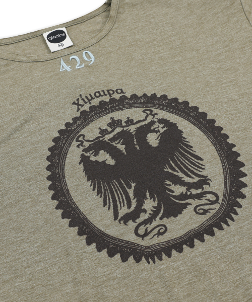 GLACK(グラック)の「GT188 429 キマイラエンブレムヴィンテージパンプスディテールロングスリーブ(KHAKI)(Tシャツ/カットソー・レディース・その他・MEDIUM/LARGE)」の7枚目の写真