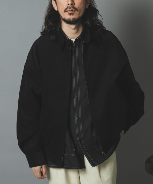 ITEMS URBANRESEARCH(アイテムズ アーバンリサーチ)の「プレミアムコーデュロイドリズラージャケット(ブルゾン・メンズ・ブラック/ネイビー/ブラウン/アイボリー・MEDIUM/LARGE)」の3枚目の写真