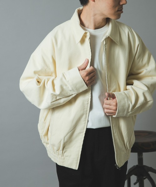 ITEMS URBANRESEARCH(アイテムズ アーバンリサーチ)の「プレミアムコーデュロイドリズラージャケット(ブルゾン・メンズ・ブラック/ネイビー/ブラウン/アイボリー・MEDIUM/LARGE)」の5枚目の写真