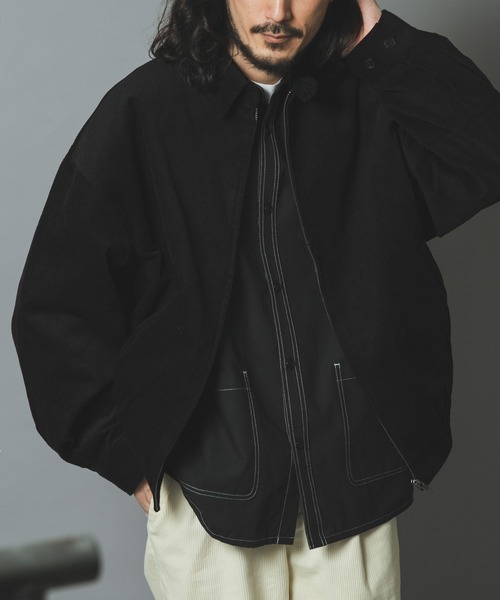 ITEMS URBANRESEARCH(アイテムズ アーバンリサーチ)の「プレミアムコーデュロイドリズラージャケット(ブルゾン・メンズ・ブラック/ネイビー/ブラウン/アイボリー・MEDIUM/LARGE)」の13枚目の写真