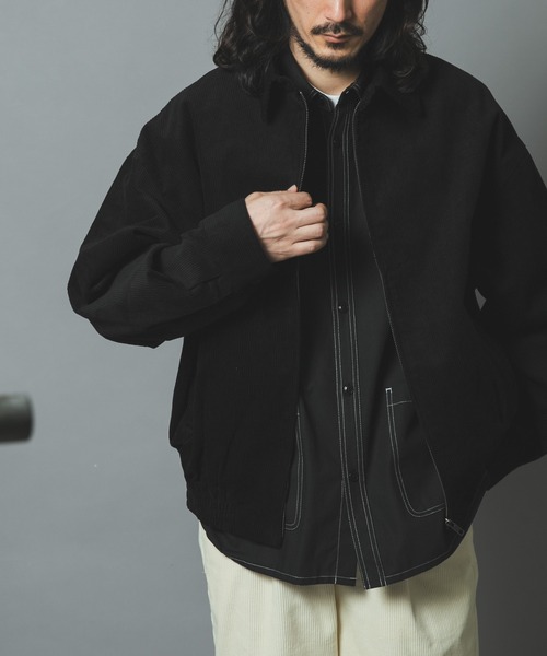 ITEMS URBANRESEARCH(アイテムズ アーバンリサーチ)の「プレミアムコーデュロイドリズラージャケット(ブルゾン・メンズ・ブラック/ネイビー/ブラウン/アイボリー・MEDIUM/LARGE)」の14枚目の写真